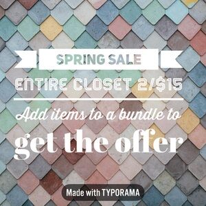 Spring Sale Offer